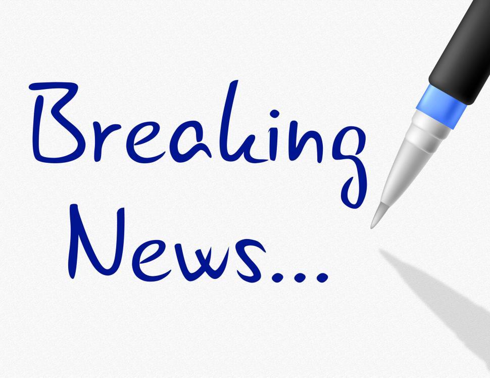 Free Image of Breaking News Shows At This Time And Info 