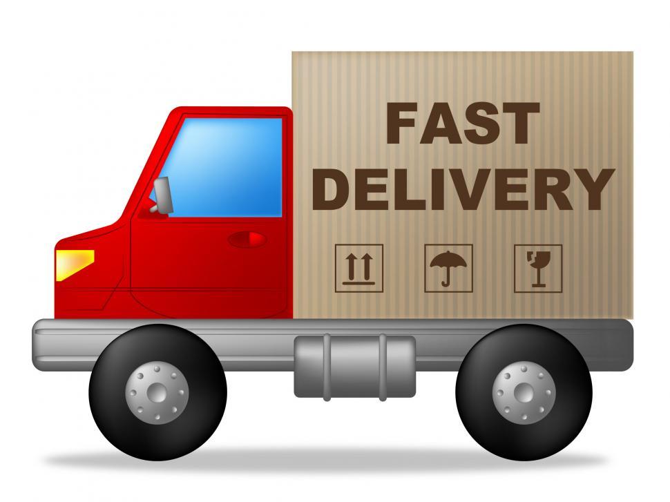 Free Image of Fast Delivery Shows High Speed And Courier 