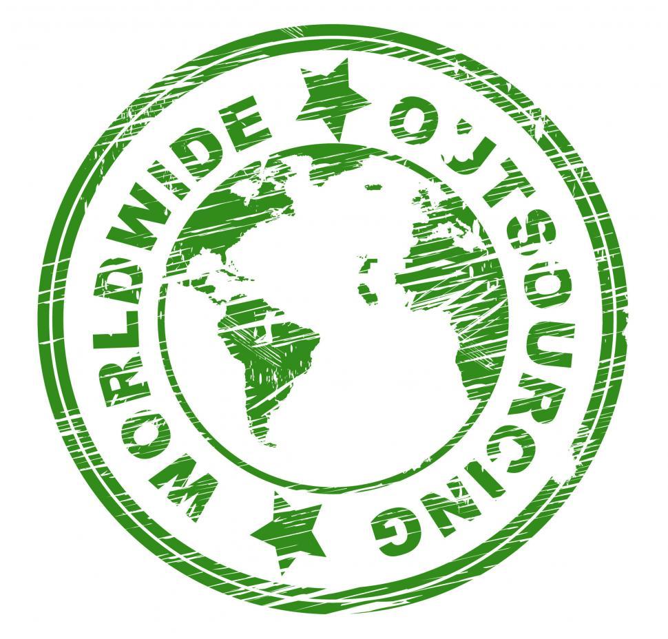 Free Image of Worldwide Outsourcing Means Independent Contractor And Contracti 