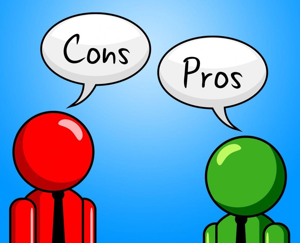 Free Image of Cons Pros Indicates All Right And Ok 