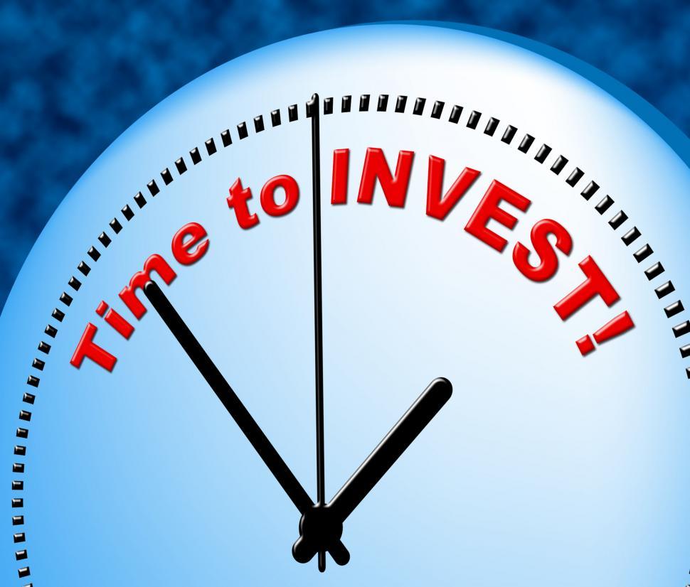 Free Image of Time To Invest Shows Return On Investment And Currently 