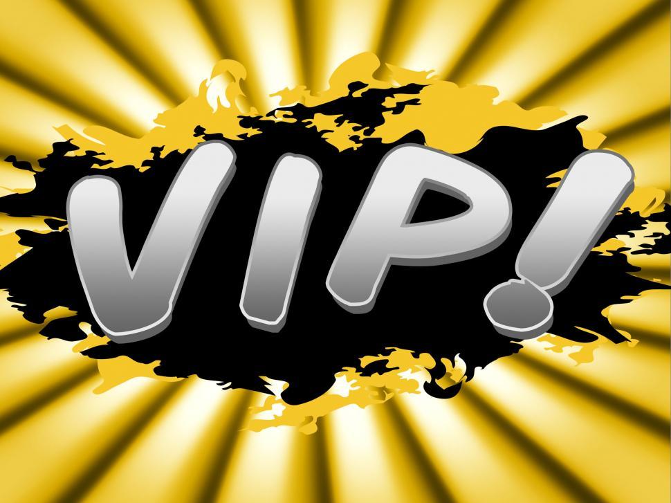 Free Image of Vip Sign Shows Very Important Person And Advertisement 