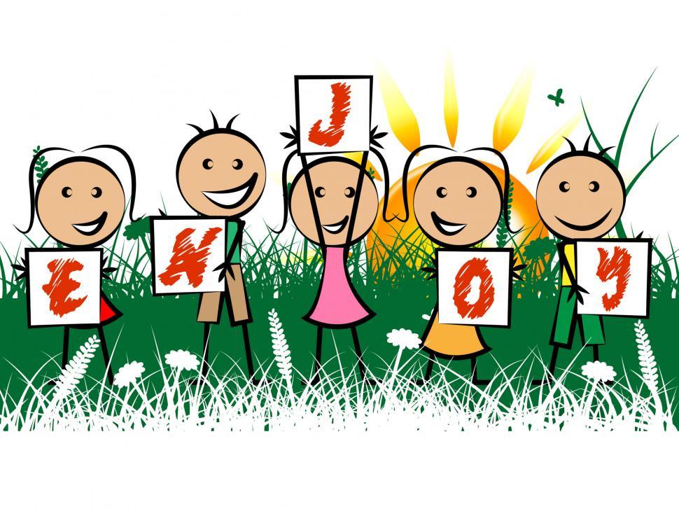 Free Image of Kids Enjoy Indicates Childhood Joyful And Happiness 