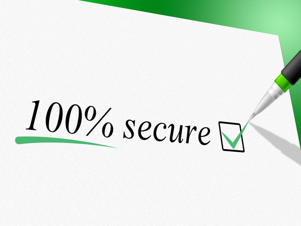 Free Image of Hundred Percent Secure Shows Unauthorized Absolute And Encrypt 