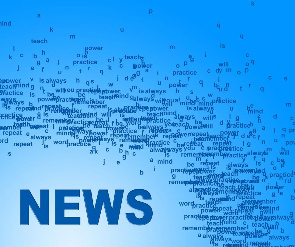 Free Image of News Words Means Media Player And Info 
