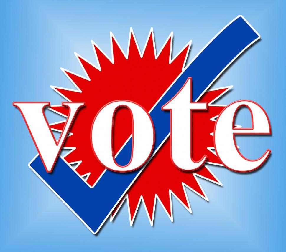 Free Image of Vote Tick Shows All Right And Ok 