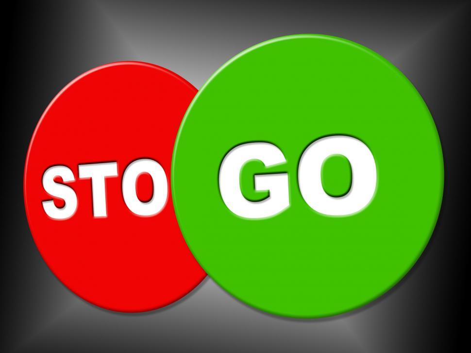 Free Image of Go Sign Means Begin Starting And Message 