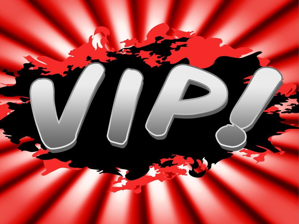 Free Image of Vip Sign Indicates Very Important Person And Advertisement 