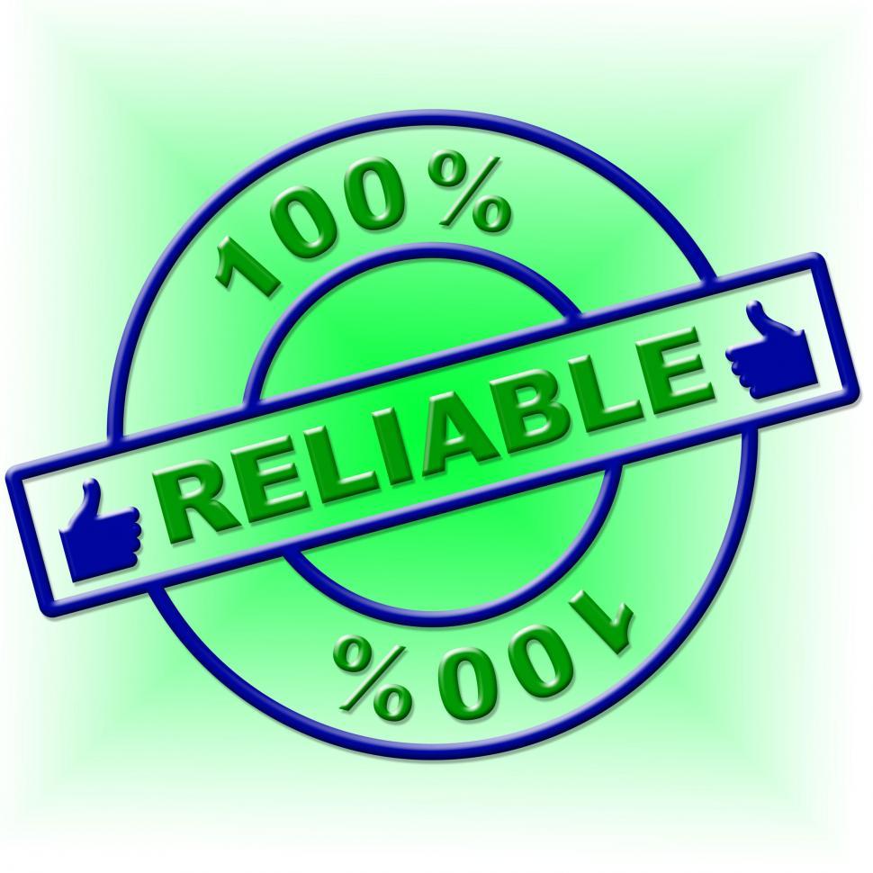 Free Image of Hundred Percent Reliable Indicates Absolute Relying And Complete 