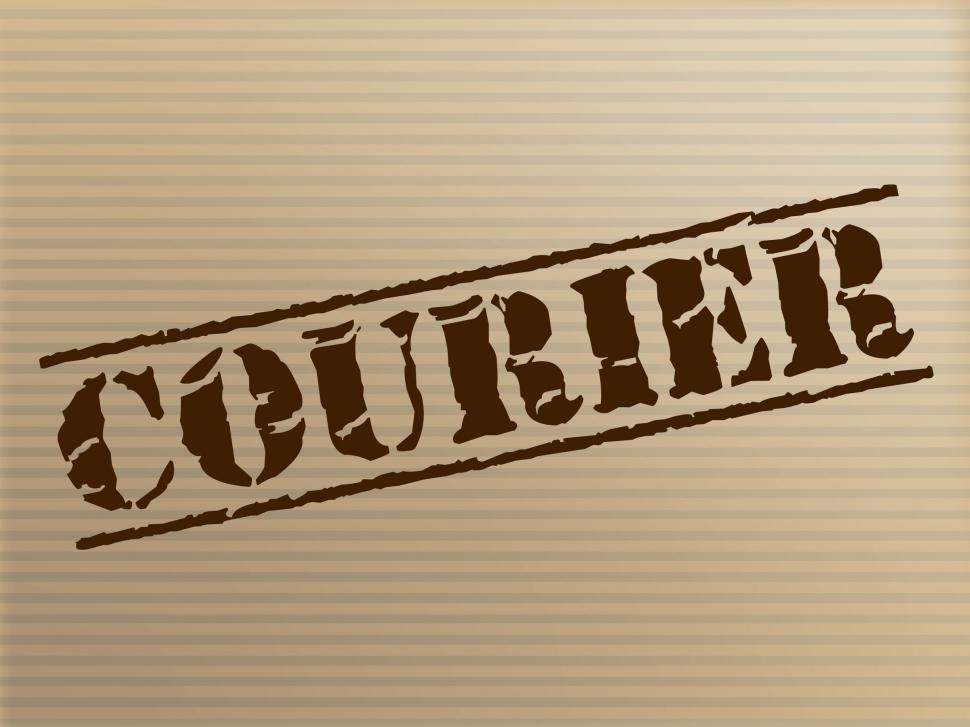 Free Image of Courier Stamp Means Stamped Package And Post 