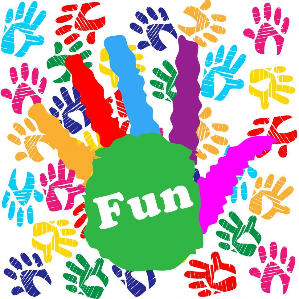 Free Image of Kids Fun Means Vibrant Handprints And Human 