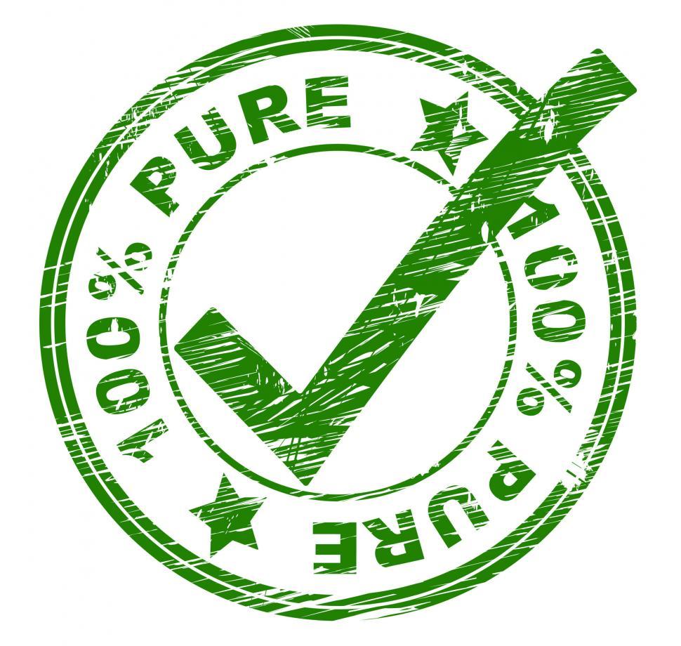 Free Image of Hundred Percent Pure Means All Right And O.K. 