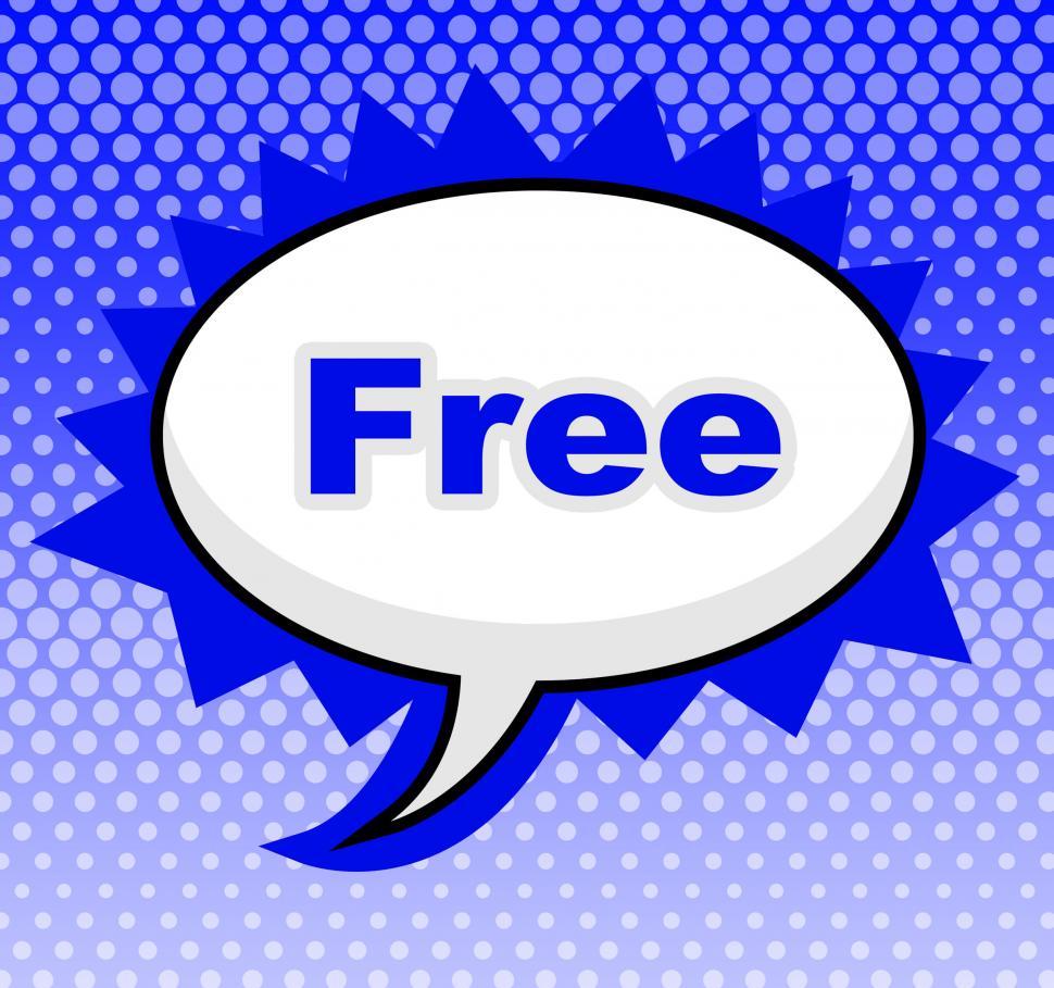 Free Image of Free Sign Means With Our Compliments And Display 