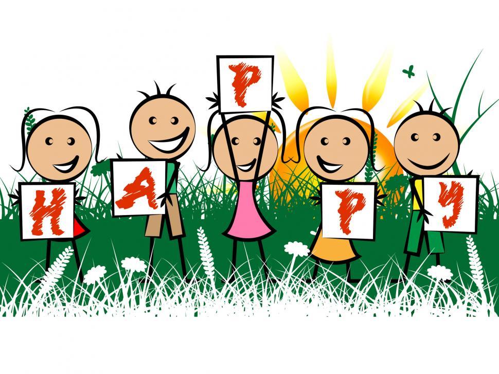 Free Image of Happy Kids Represents Positive Youths And Youngster 