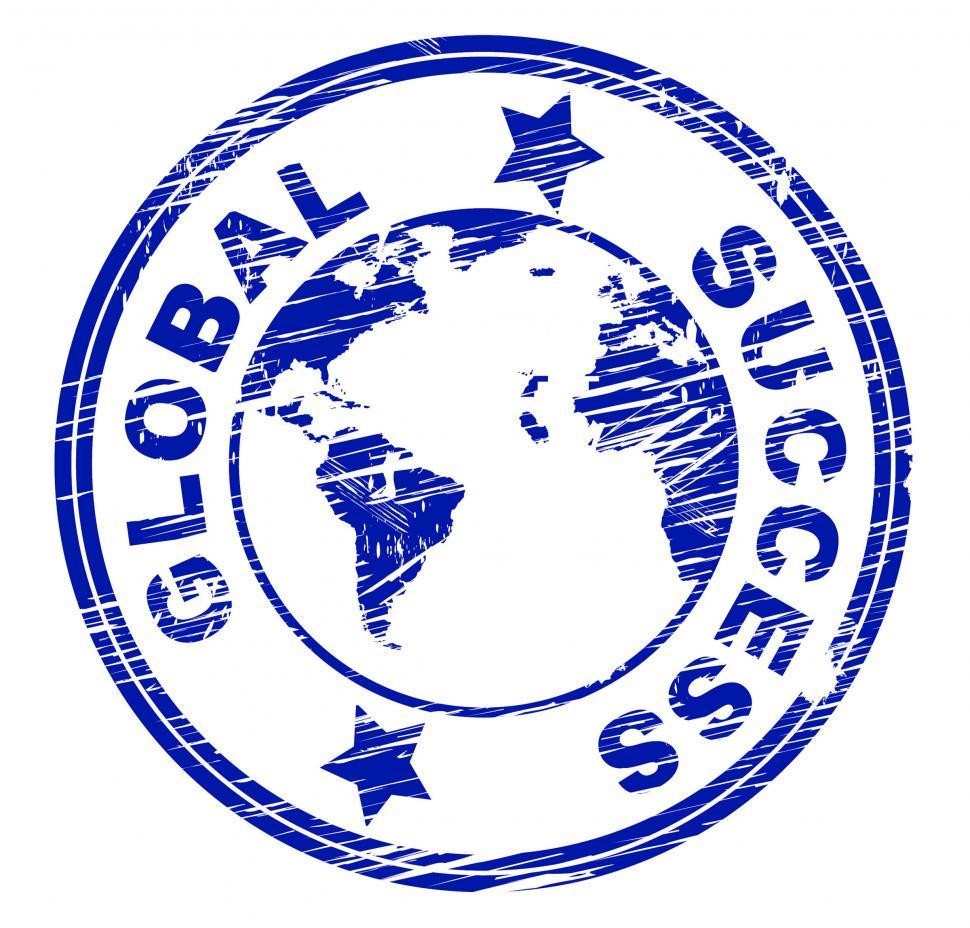 Free Image of Global Success Means Resolution Victory And Winner 