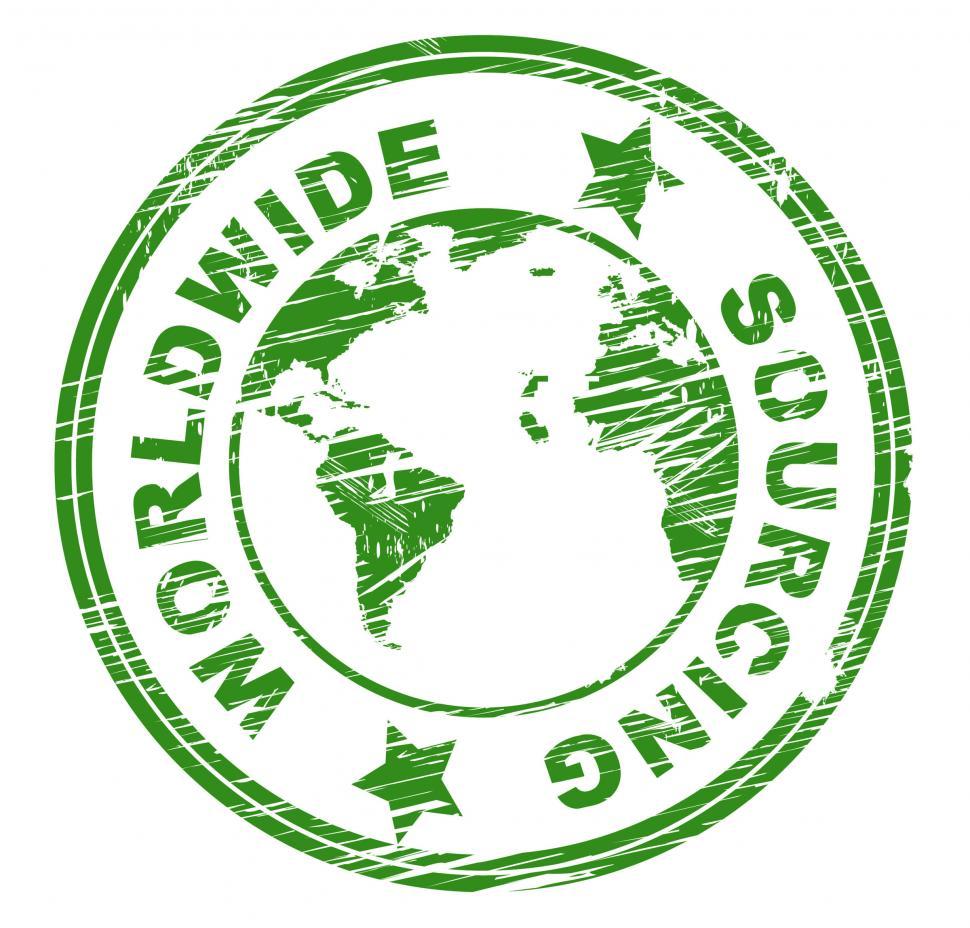 Free Image of Worldwide Sourcing Represents Supplier Procure And Globalize 