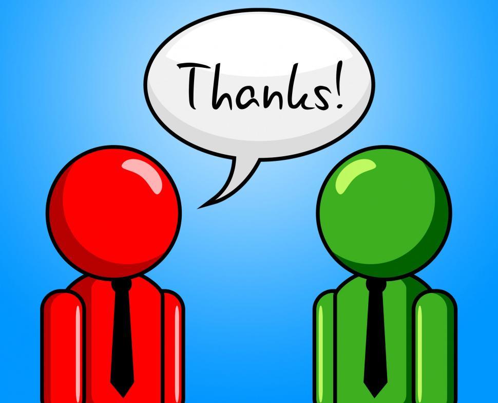 Free Image of Thanks Conversation Represents Chit Chat And Chinwag 