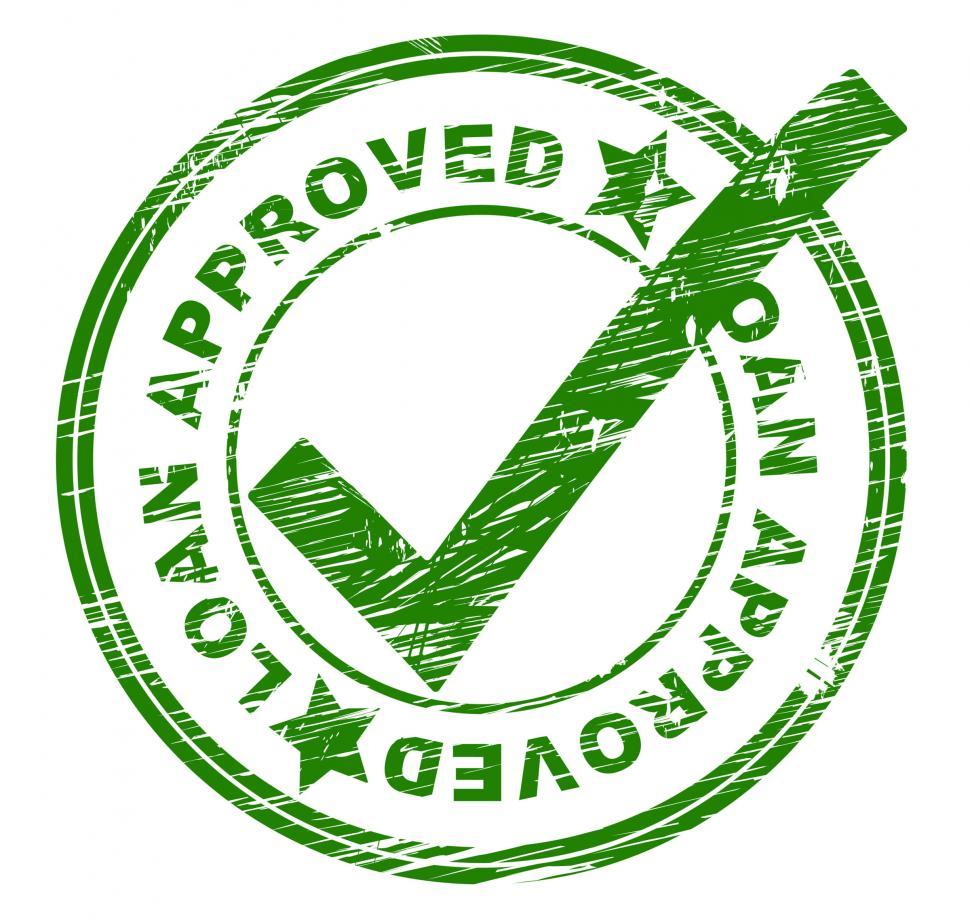 Free Image of Loan Approved Means Lending Passed And Lends 
