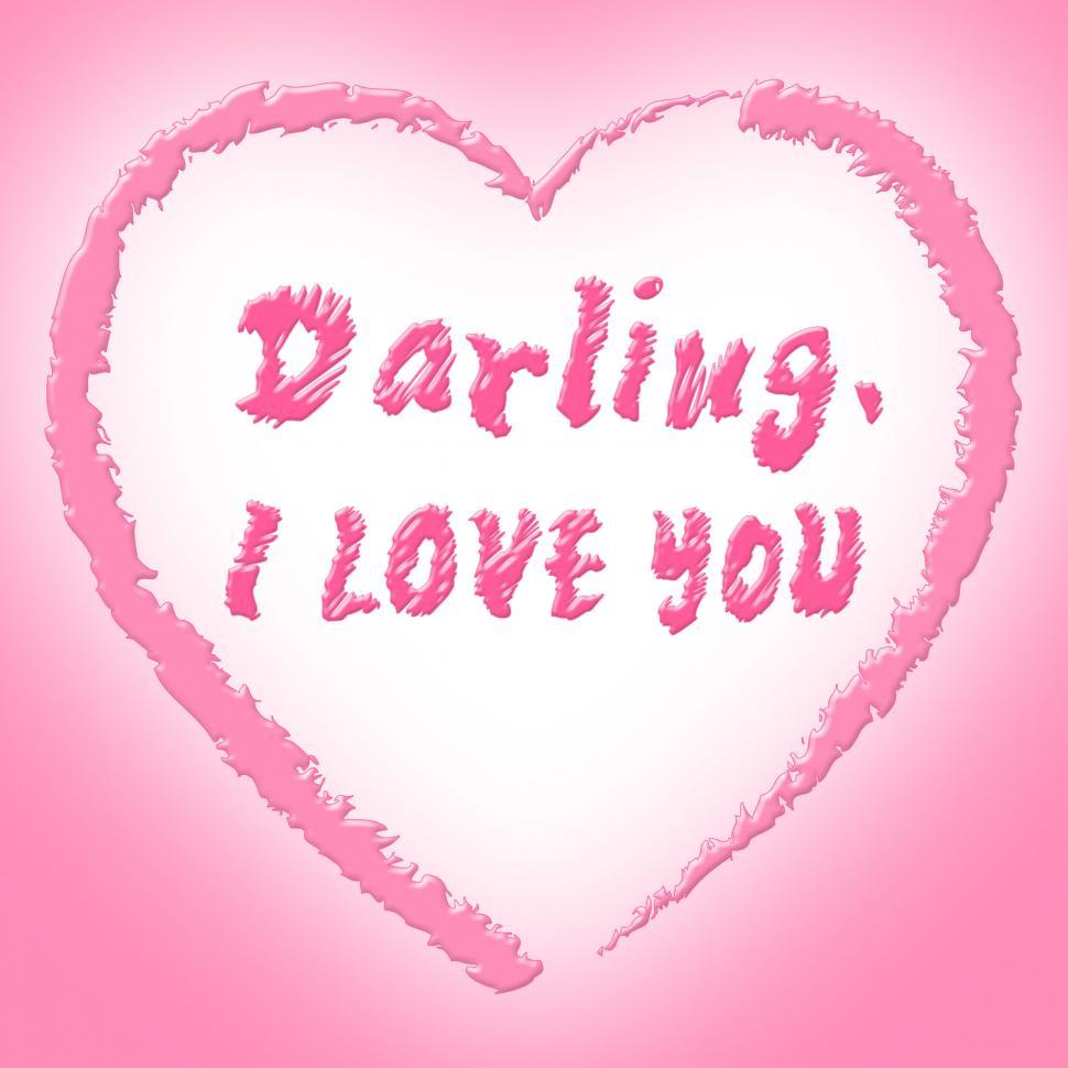 Free Image of I Love You Represents Darling Passion And Devotion 