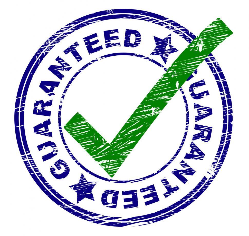 Free Image of Guaranteed Stamp Shows All Right And O.K. 
