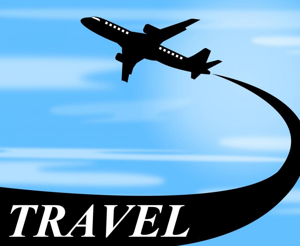 Free Image of Travel Plane Means Touring Journey And Voyage 