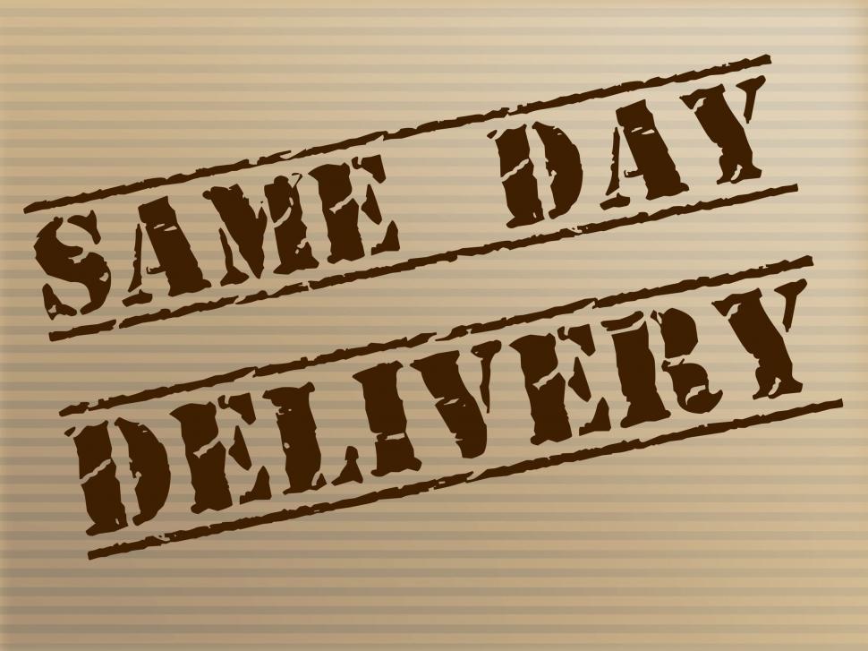 Free Image of Same Day Delivery Indicates Fast Shipping And Distributing 