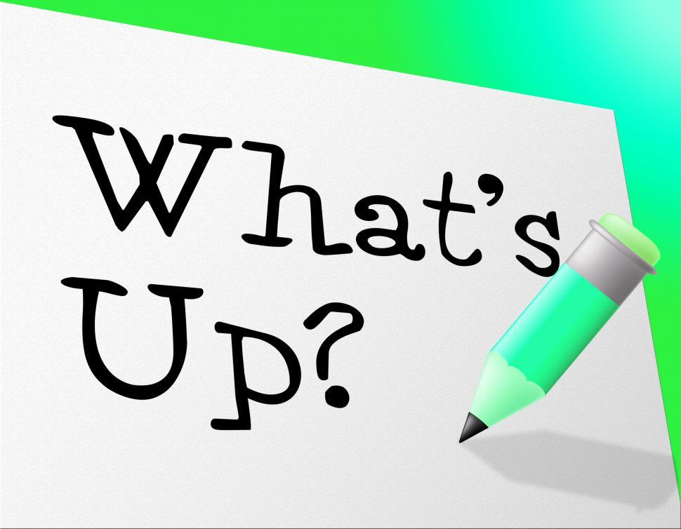 Free Image of Whats Up Indicates Stumbling Block And Difficulty 