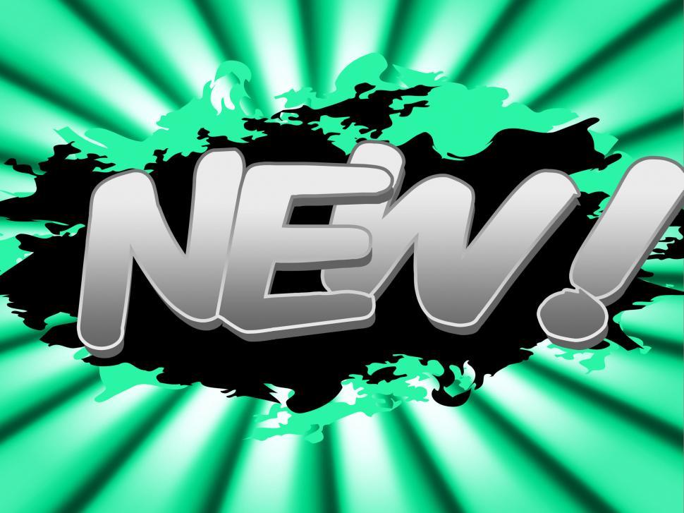Free Image of New Sign Indicates Up To Date And Advertisement 