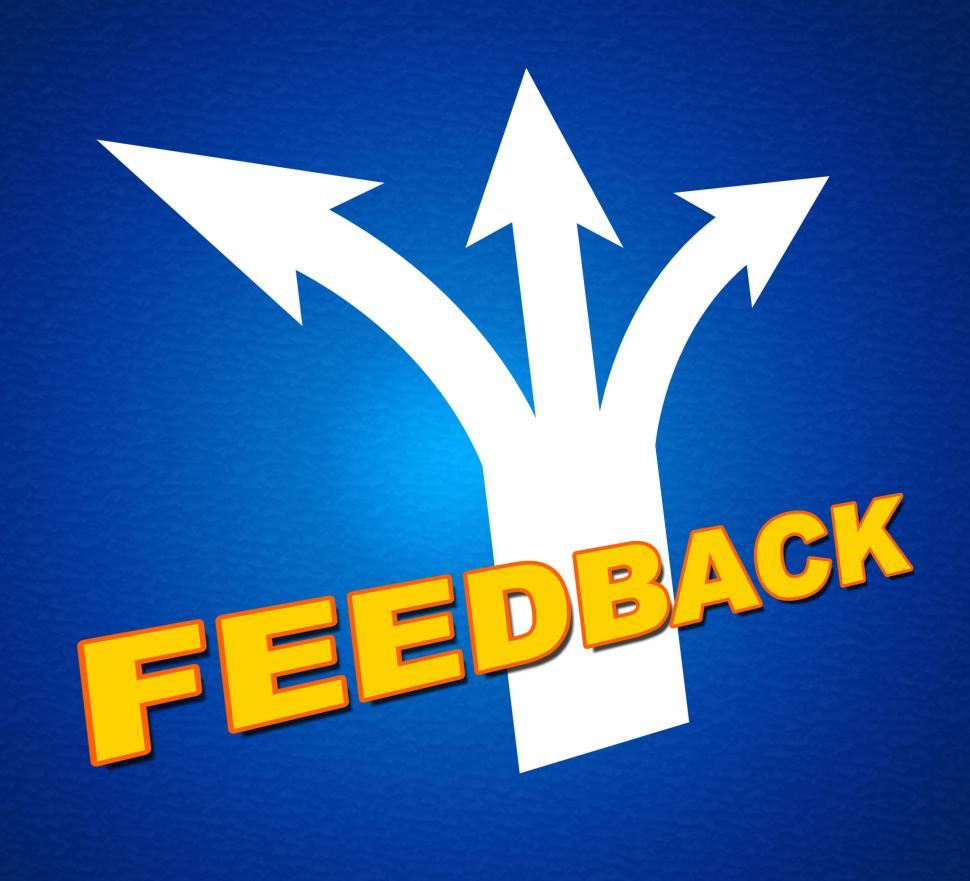 Free Image of Feedback Arrows Shows Evaluate Reflection And Rating 