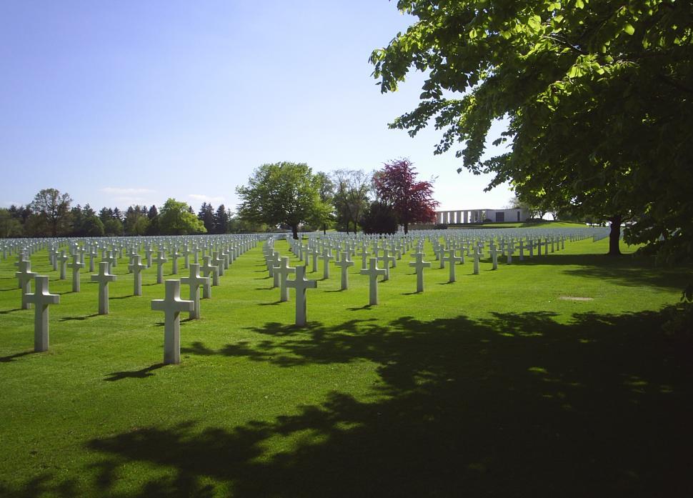 Free Image of American Graveyard World-war II in Aubel Belgium 