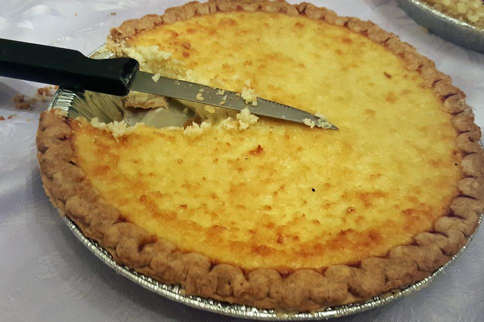 Free Image of Coconut Custard Pie 
