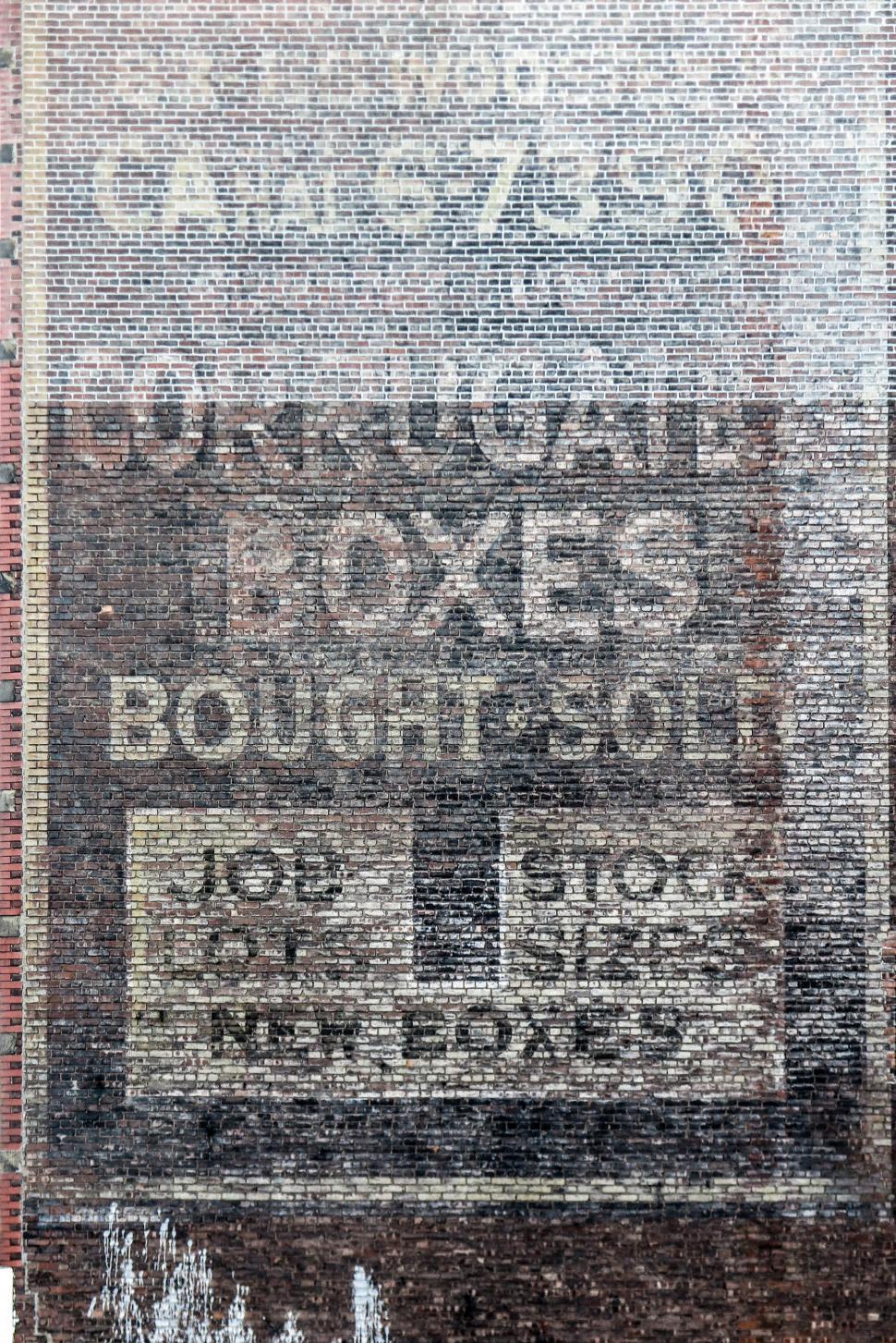 Free Image of Old painted advertisement 