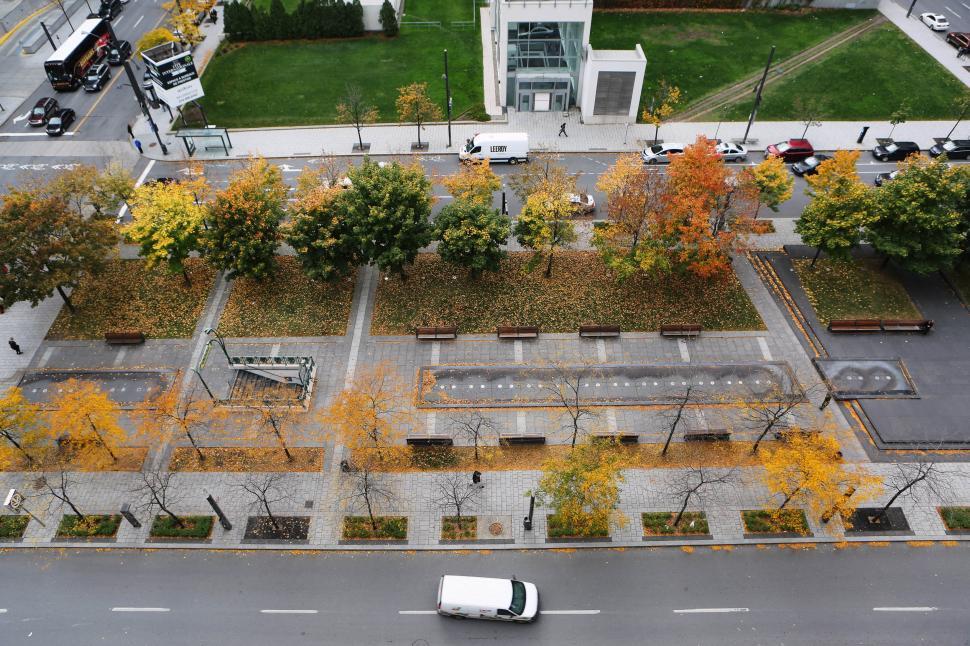 Free Image of Aerial View of City Parking Lot 
