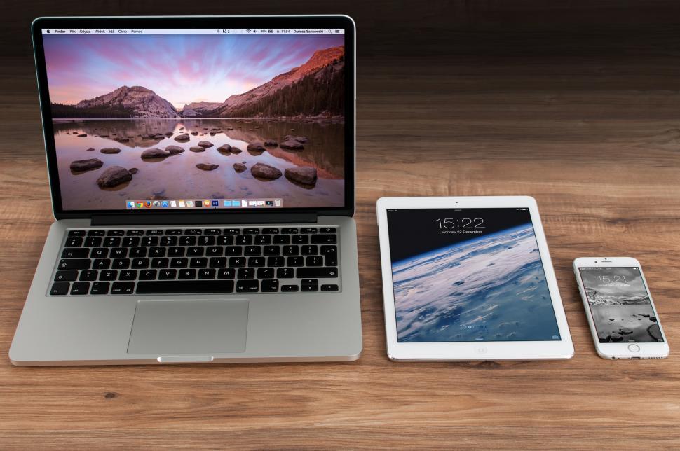 Free Image of Three modern communication devices 