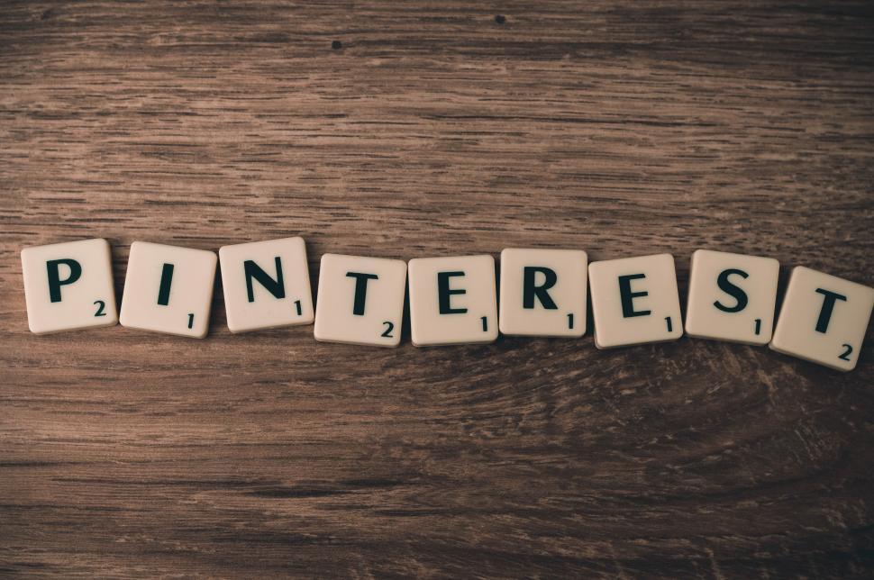 Free Image of Tiles spell Pinterest 