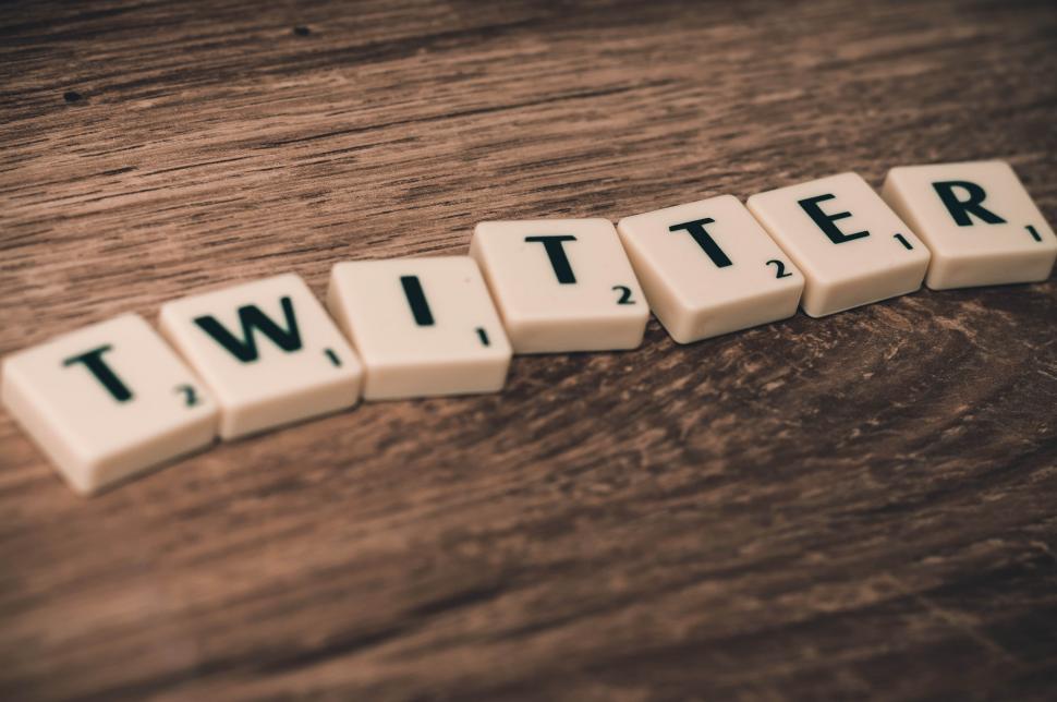 Free Image of Letters spell TWITTER 