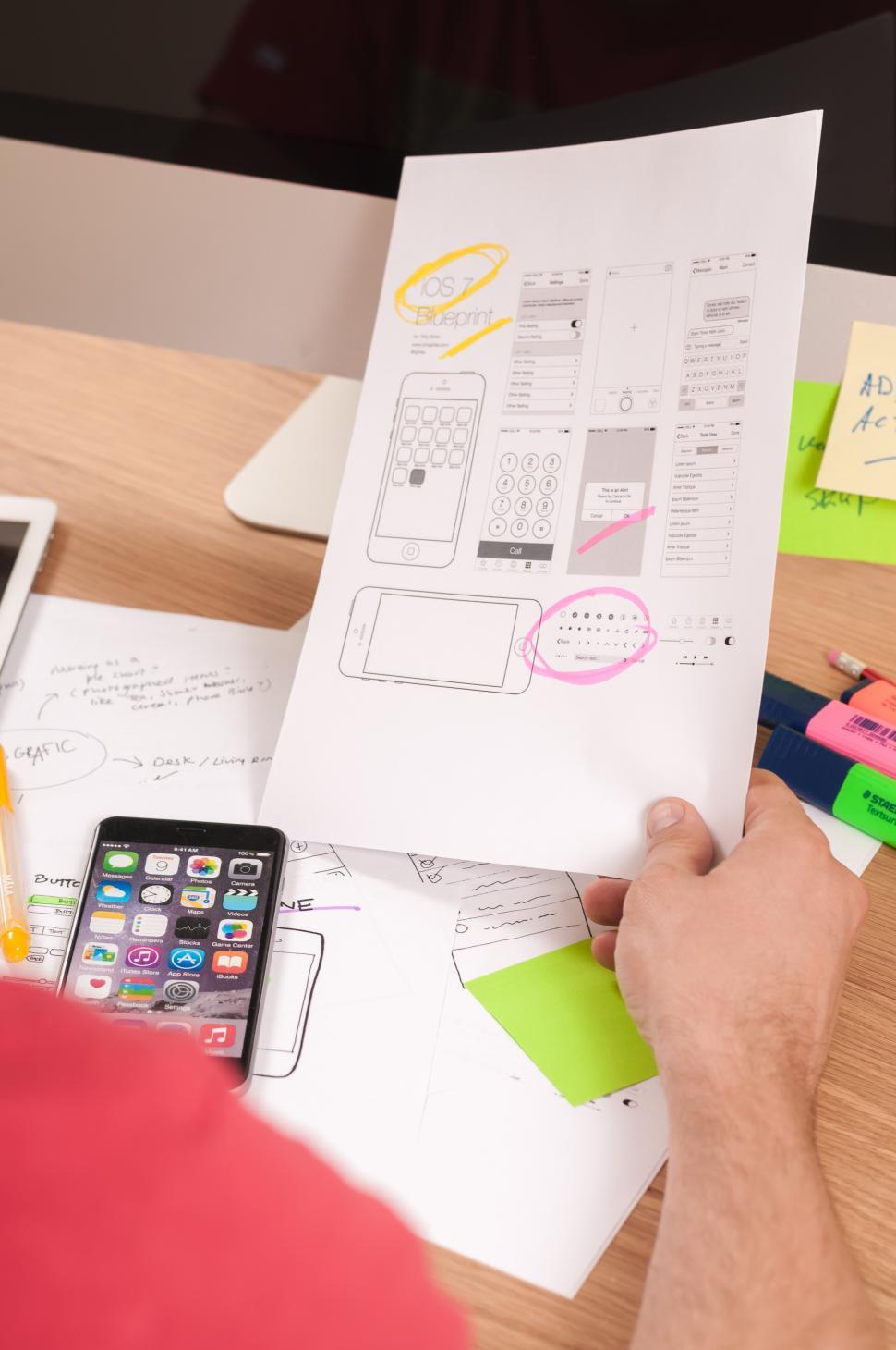 Free Image of UI design documents 