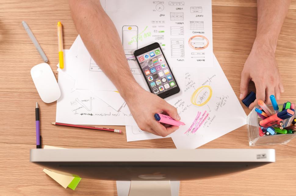 Free Image of Designer working space 