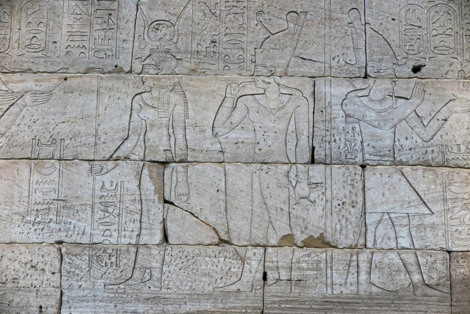Free Image of Egyptian Carvings 