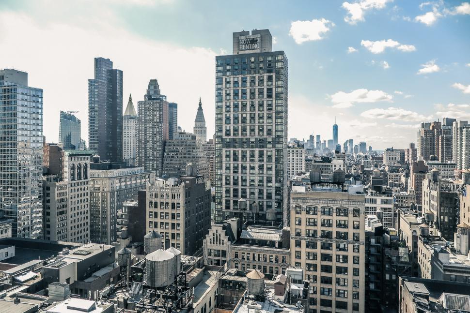 Free Image of Skyscrapers in NYC 