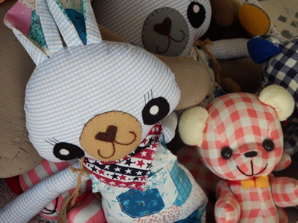 Free Image of Handmade Teddy Bear Toys 