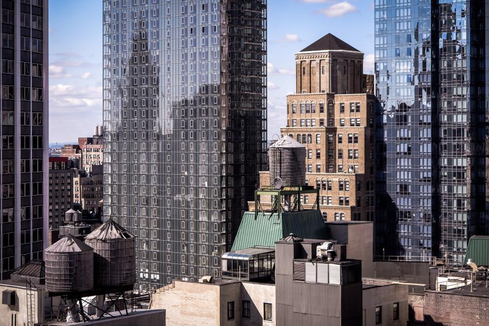 Free Image of Manhattan Water Towers 