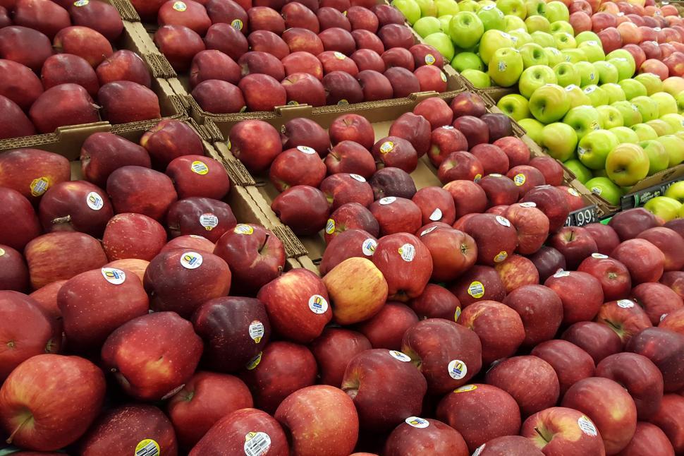 Free Image of Red and Green Apples 