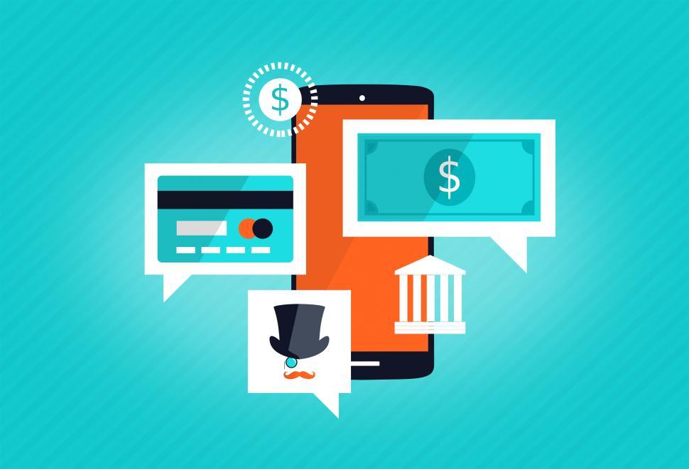 Free Image of Internet Banking with Smartphone 