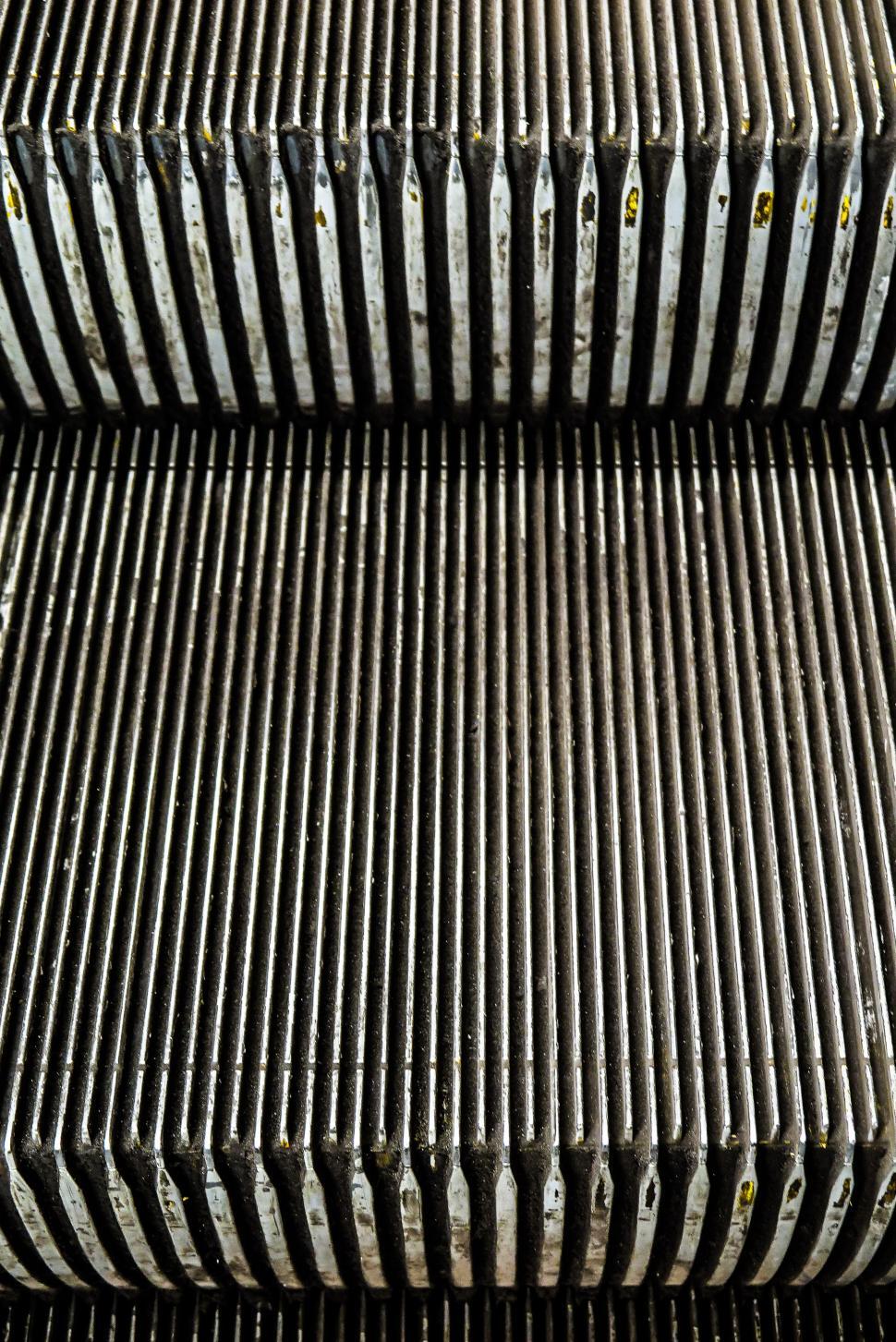 Free Image of Escalator steps detail 