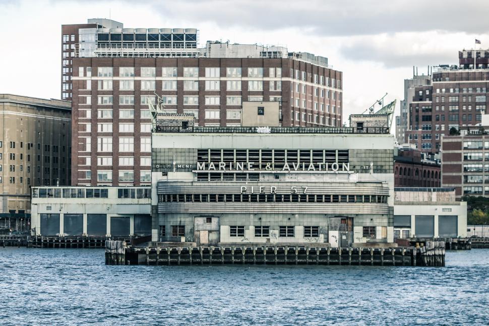 Free Image of Pier 57 in New York Harbor 
