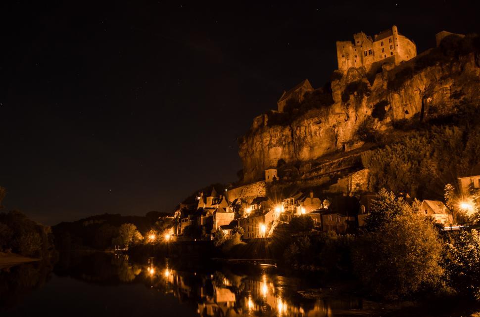 Free Image of Night View of City Lights 