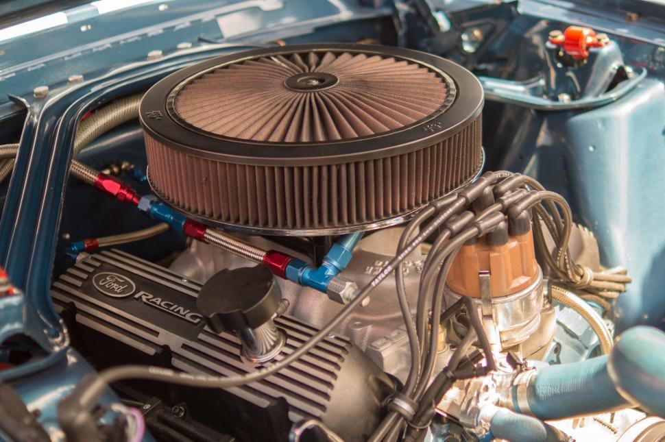Free Image of Close-Up of Car Engine 