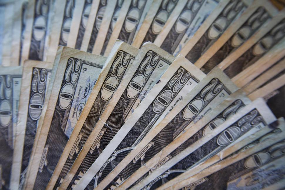 Free Image of Many twenty dollar bills 
