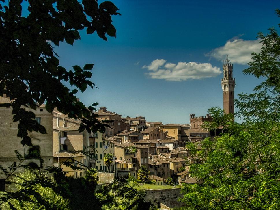 Free Image of Cityscape With Distant Clock Tower 